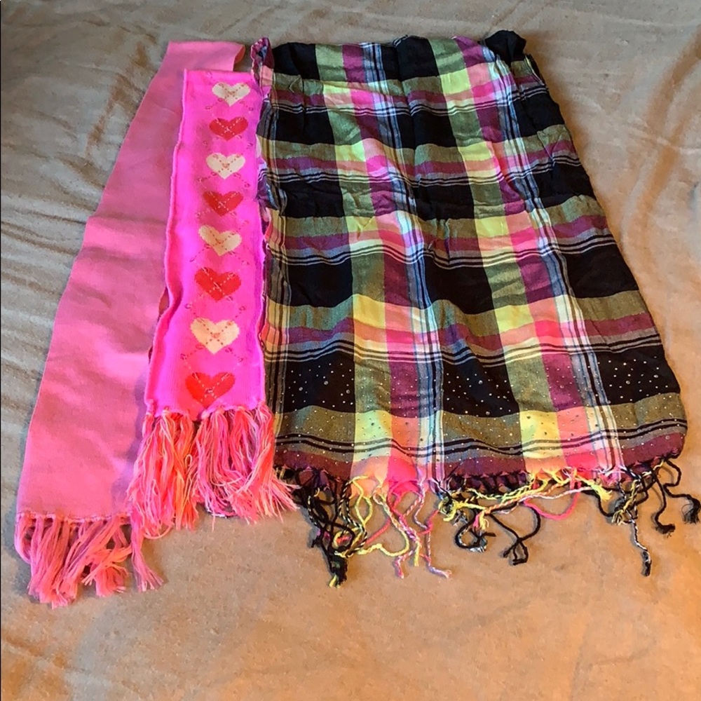 Bundle of 3 girls scarves